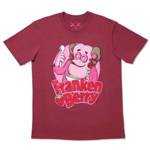 KAWS x Monsters Franken Berry Tee Red NWT Size Large